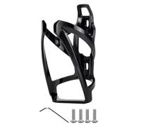 Deskium Portaborraccia leggero per bicicletta, 2 pezzi, in plastica PC nera, con dimensioni universali, include viti di montaggio e chiave, installazione semplice