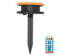 Deskium Regolatore di luci solari da 1200 mAh, ricaricabile di tipo C, telecomando a LED, multicolore, per vacanze e campeggio