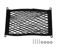 Deskium Rete portaoggetti in poliestere, rete elastica a doppio strato per bicicletta elettrica, borsa per cestino anteriore, rete cargo a rete per moto, universale, 35 x 20 cm, con viti