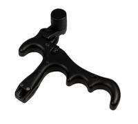 Deskium Rilascio dell'arco per arco composto, rilascio del pollice a 4 dita, supporto per il rilascio del tiro con l'arco rotante a 360 gradi, corpo in alluminio con impugnatura antiscivolo, 8,9 x 8,4