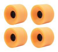 Deskium Ruote per skateboard, 4 pezzi, ricambio in poliuretano 80A, 7 x 5,1 cm, per longboard, tavola da ballo, tavola da pesce (arancione)