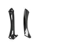 DESKONLOVE Maniglia auto Per BMW Serie 3 E90 E91 318 320 325 328 330 335 Parte Set Completo Maniglie Per Porte Interne Porte Interne Pannello Maniglia Bar Pull Trim Cover(Carbonfiber-S-Left)