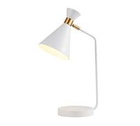 Deskps,Tableps,Readingp Deskp Simple Bedroom Tablep Bedsidep Post-Modern Wrought Iron Desk Study Led Light,P Head Can Be Adjusted Up And Down Tablep/White/a