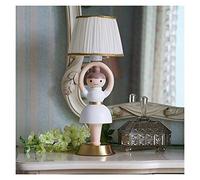Deskps,Tableps,Readingp Deskp Spin Ballet Dancerp Cute Children's Tablep With White Fabric Shade Used To Decorate The Liviroom, Children's Room, Bedroom Or Dressitable Tablep