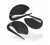 Desks Letter Openers - Executive Black - Sharp and Efficient - Open Envelopes with Ease (3 Pieces)