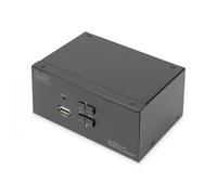 Desktop 2 Port HDMI KVM Switch 4k@60Hz, DualView, multiplatform support