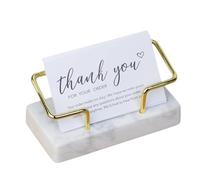 Desktop Business Card Stand - Creative Marble Holder, Durablle Wear Resistant Organizer, Modern Stylish Display Accessory, Professional Storage Tool| Elegante supporto con stabile per conferenze