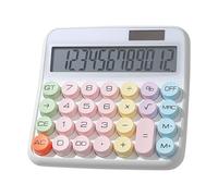Desktop Calculator,12-Digit Large Button Scientific Machine, 5-Inch Color Lcd Display, 15° Angled Screen (1 Unit/multicolor) for Office School Home Retail Banking Work, 6.02x5.51 Inches
