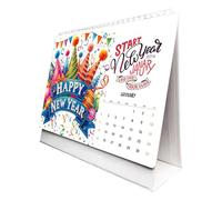 Desktop Calendar - Paper Table Calendar | 2026 Calendari Planner Rhinestone Painting | Desktop Accessories Christmas Decorations For Panning Home Work Holiday Kids School Classroom Birthday