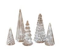 Desktop Christmas Tree - 5 Pieces Lighted Ornaments, Small Lighted Christmas Tree, For Birthday, Indoor, Home, Gathering, Event, Holiday, Winter Festival