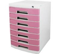 Desktop con cassetto portadocumenti, armadietto organizer da scrivania multifunzionale, scatola A4 con serratura for ufficio(7 layers)