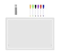 Desktop Dry Erase Board, Erasable Acrylic Notepad, Tabletop Whiteboard con sei penne, Reusable Message Pad for Home, School, Daily Planning, Reminders, and Notes Organizer