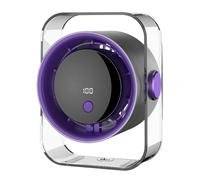 Desktop Fan | 100 Speeds Rechargeable Silent Personal Air Cooler - Small Table Fan With Digital Display,for Dorm Outdoor Beach Picnic Travel Camping Home Kitchen Bedroom