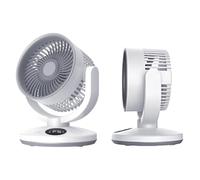 Desktop Fan | Rechargeable Digital Display 5-Speed Appliance | Table Fan Ai
