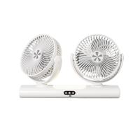 Desktop Fan | Rechargeable Double Head Multi-Angle Rotation Device | Double