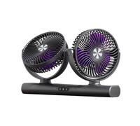 Desktop Fan | Rechargeable Double Head Multi-Angle Rotation Device | Double