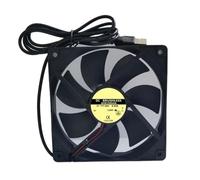 Desktop Fan, USB Computer Fan, PC Fan Cooler, Computer Cooling Fans, Quiet 5 V USB Cooler, Black, ABS Costruzione, 4.72 x 4.72 Inches for, proiettori, router, and more