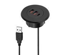 Desktop Grommet - Outlet di alimentazione, PASS PASS | di gestione dei cavi a filo per l'integrazione del contropiede, soluzione di routing desktop per l'area di lavoro domestica, elegante pun