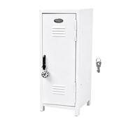 Desktop Metall Spind - 27,5cm Platzsparender Aufbewahrungsbehälter | Robustes Eisen Mini Abschließfach Organizer Schränkchen, Mit Schloss Und Schlüssel Für Schule Büro Zuhause Schreibtisch Jugendliche