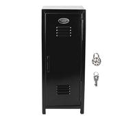 Desktop Metall Spind - 27,5cm Platzsparender Aufbewahrungsbehälter | Robustes Eisen Mini Abschließfach Organizer Schränkchen, Mit Schloss Und Schlüssel Für Schule Büro Zuhause Schreibtisch Jugendliche
