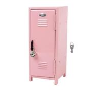 Desktop Metall Spind - 27,5cm Platzsparender Aufbewahrungsbehälter | Robustes Eisen Mini Abschließfach Organizer Schränkchen, Mit Schloss Und Schlüssel Für Schule Büro Zuhause Schreibtisch Jugendliche