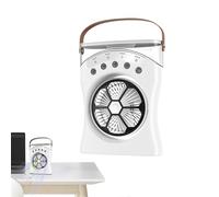 Desktop Misting Fan - 550ml Water Tank Quiet Portable Cooling Fan, 180° Rotation 3-Speed Adjustable Airflow Mist Spray, Personal Evaporative Cooler For Home Office Bedroom Study Dorm Room