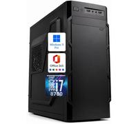 Desktop-PC • Intel Core i7-8700 • 16 GB RAM DDR4 • 512GB SSD nvme • Windows 11 Pro • WiFi • Office 365 • sofort einsatzbereit • USB 3.0