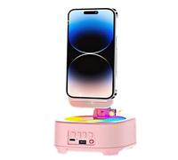 Desktop Phone Speaker - Portable Audio Amplifier Dock, Mobile Device Holder for Viewing, Sound Boosting Cradle, Desk Tech Accessory with Twin Speaker Output, Hands Free Stand for Streaming and Calls