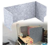 Desktop Privacy Panel Fibra Poliestere per Tavoli E Scrivanie da Computer | 60/80/100cm Pieghevole Divisorio Acustico Da Scrivania, Cubicle Panel Per Protezione Da Sputo(100cm-39inch)