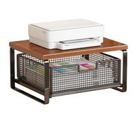 Desktop Shelving Cart Paper Basket Accessories Optimized Vertical Storage: | Desktop Shelf Home Printer Holder for Kitchen Counter Workstation Craft Room Coffee Maker Toaster
