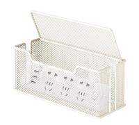 Desktop Socket Organizer Box - Wire Storage Concealer Box | Stylish Organization Tool For Game Room | Work Area, Bedroom, Living Room, Study