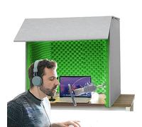 Desktop Soundproof Cover, Microphone Isolation Shield, Portable Vocal Booth for Recording, for Home Studio, Music Recording, Podcasting, Acoustical Treatments