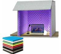 Desktop Soundproof Cover, Portable Vocal Recording Booth for Noise Reduction in Home Studios