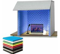 Desktop Soundproof Cover, Portable Vocal Recording Booth for Noise Reduction in Home Studios