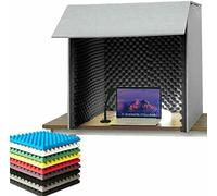 Desktop Soundproof Cover, Portable Vocal Recording Booth for Noise Reduction in Home Studios