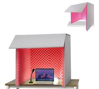 Desktop Soundproof Cover, Self Made Sound Booth Box, Portable Recording Booth, Microphone Isolation Booth Box, for CrispDry Echo Free Vocals At Home & On The Road