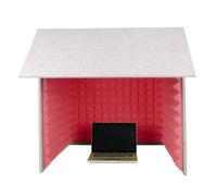 Desktop Soundproof Cover, Sound Isolation Booth Room, Portable Vocal Recording Booth, Microphone Isolation Booth Cube, for Home Studio, Music Recording, Podcasting, Acoustical Treatments