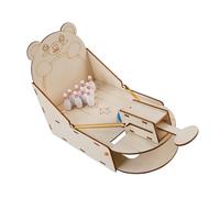 Desktop STEM Learning Gioco di Bowling in Legno Set Giocattolo per Bambini Scienza Interattiva Fisica Esperimento e Gioco Creativo Esperimento di Fisica STEM per bambini