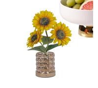Desktop Sunflower Light - Artistic Floral Table Lamp Decor, Soft Glow Ambient Illumination Accessory, Compact Lighting Fixture for Relaxing Interior Spaces | Student Reading Hallway Dormitory Bedroom
