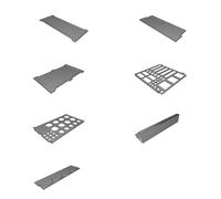 Desktop Tool Organizer Rack for Hobby Crafts and Paint Bottles