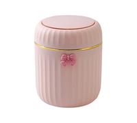 Desktop Trash Can, Press Top Lid Compact Portable Wastebasket, Small Countertop Bin For Home Office Bathroom Living Room Cafe Dorm Vanity Table Kitchen Desk Use Space Saving Mini Garbage Container