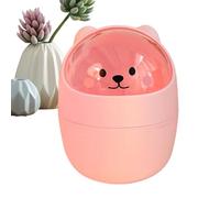 Desktop Trash Can With Lid - Animal Shape Mini Trash Can, Multifunctional Funny Desktop Bin | Shake Lid Countertop Waste Container, Small Trashs Çan For Bedroom Kitchen Bathroom Office Table Use