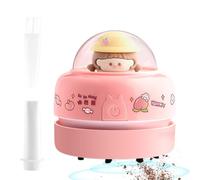 Desktop Vacuum | 9,6 x 8,3 cm Cartoon Dust Catcher Assistance | Desktop Space Savior Energy Saving, Batteria Operated, Adorabile portatile Cordless Vacuum For Home, School, Car Dust & Crumb Removal