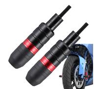 Deslizadores De Marco Para Motocicleta - Juego De 2 Piezas Aleación De Aluminio Y ABS, Protectores Anticaída M8, Perno De 8mm, Cubierta De Escape Modificada | Protección De Motor Para Moto Carretera D