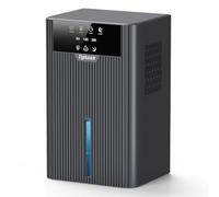 Desmidificatore ad aria, [2400ML] Tipkook Desmidificatore per aria anti muffa, silenzioso, luce LED 10 colori, grande schermo, portatile, spegnimento automatico, timer 8/12/24H, per casa, camera