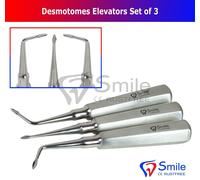 Desmosome Root Elevators Set di 3 per l'accesso apicale al ceppo di radice sd...