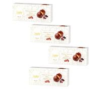 Desobry | Biscotti Crema Cacao e Cioccolato | Scatola Biscotti Cioccolato Fondente | Perle Cacao e Cioccolato | Astuccio Biscotti Ricoperti 4 x 100 Gr