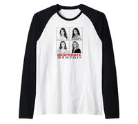 Desperate Housewives Cast Photo Grid Retro TV Show Maglia con Maniche Raglan