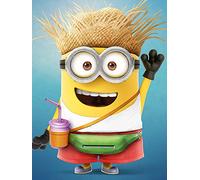 Despicable Me 3, "Holiday Minion, Stampa su Tela, Multicolore, 60 x 80 cm