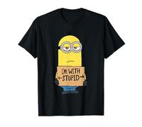 Despicable Me Minions Kevin I'm With Stupid Maglietta